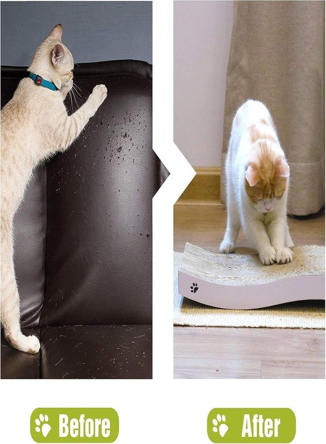 Agirav Cat Scratch Pad Cardboard cat scratchers for Indoor Cats Reversible Large Wide Corrugated with Catnip (Standard, Straight) - Image 4